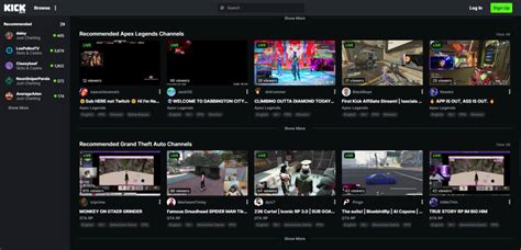 Kick Live Streaming Online