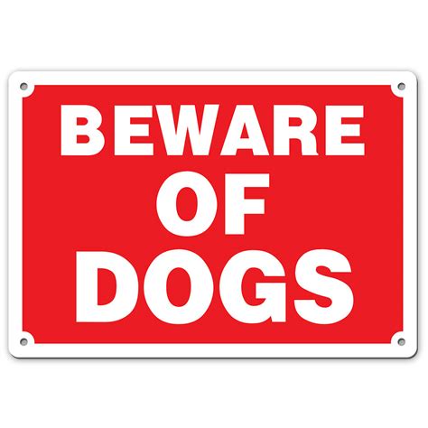 Beware Of Dog Sign No Trespassing Guard Dog On Duty Sign Dogs Will Bite