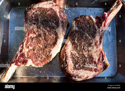 Volcanos Steakhouse Dry Aged Rib Eye 500g Bone In Rib Eye