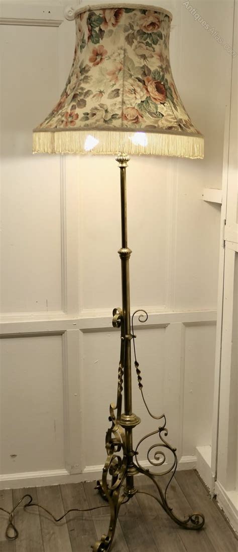 Antiques Atlas Brass Adjustable Arts And Crafts Floor Lamp