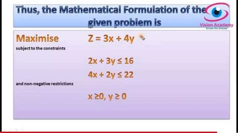 Mathematical Formulation Of Linear Programming Ppt