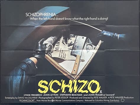 Schizo Poster Uk Quad 1976