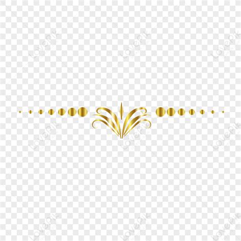 Gold Dividing Line Gold Lace Gold Pattern Border Line Png Picture And