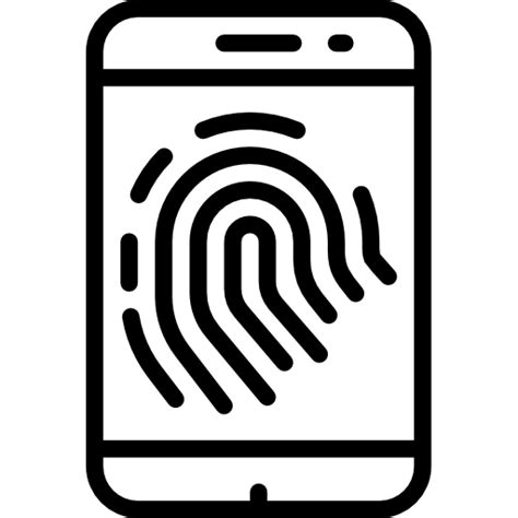 Fingerprint Scan Basic Miscellany Lineal Icon