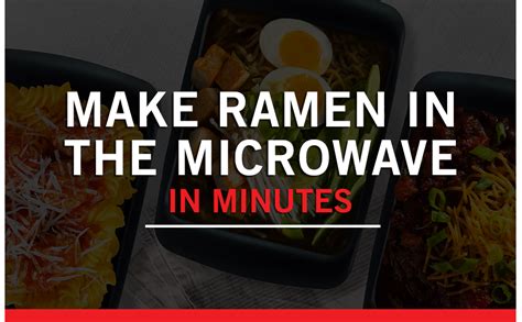 Rapid Ramen Cooker Deluxe Microwave 2 Packs Of Ramen In 3