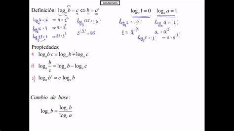 Propiedades De Los Logaritmos