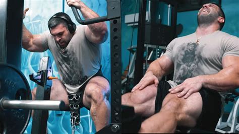 Derek Lunsford Tackle A Brutal Leg Day Workout In Prep For His 2022 Men