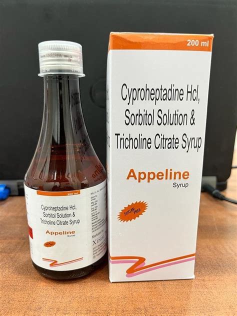 Cyproheptadine Hcl Sorbitol Solution And Tricholine Citrate Syrup