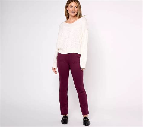 Belle By Kim Gravel Regular Ponte Utility Pant