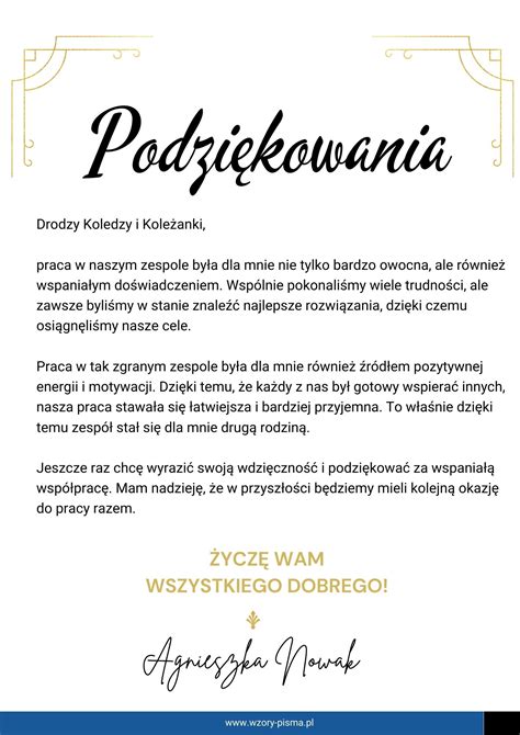 Jak napisać podziękowanie Wzory Pisma pl