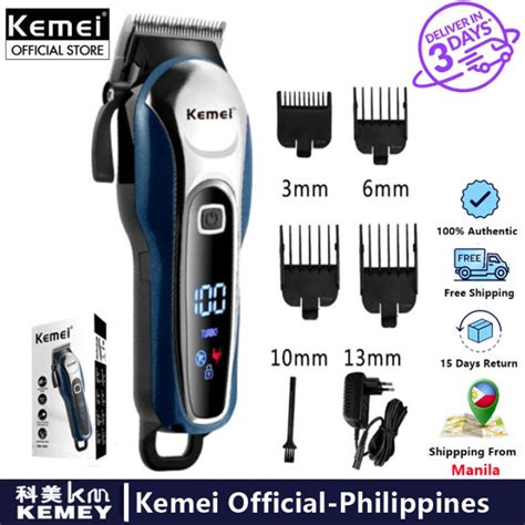 Kemei Km Lcd Monitor Charging Hair Clipper For Men Professional