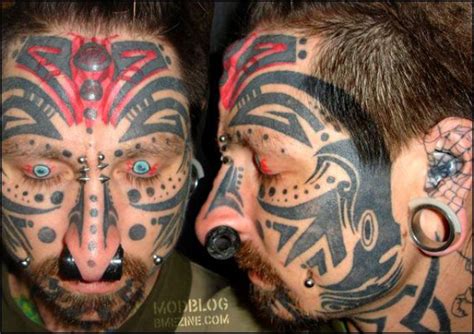 My Funny: Bizarre Face Tattoos | Pictures