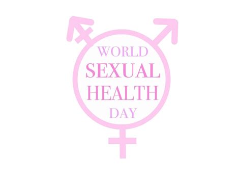 Premium Vector World Sexual Healthy Day Font Calligraphy Symbol Woman