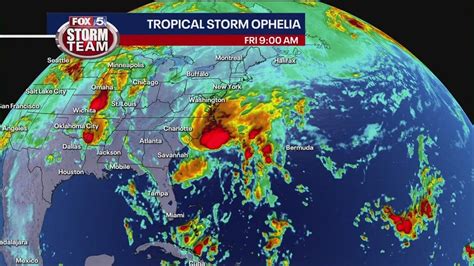 Tropical Storm Ophelia Forms Off Carolina Coast Fox News Youtube