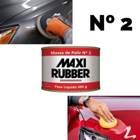 Massa De Polir N Cera Automotiva Polimento Maxi Rubber Frete Gr Tis