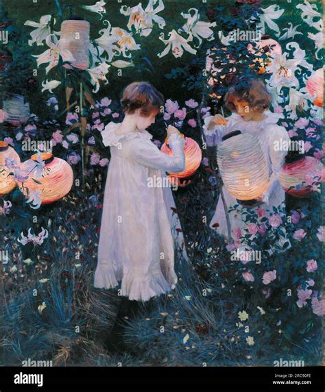 Carnation Lily Lily Rose By John Singer Sargent Stock Photo Alamy