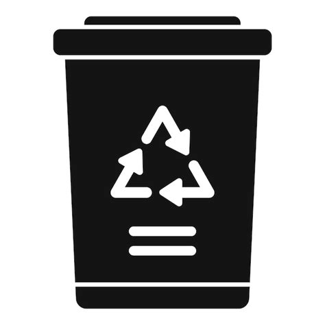 Premium Vector Recycle Container Icon Simple Vector Eco Bottle