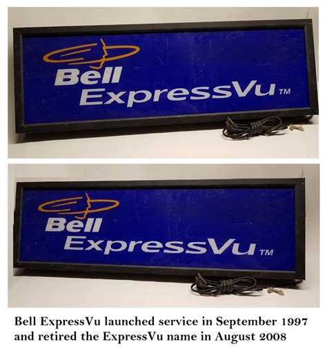 Bell Expressvu Lighted Sign The Old Telephone Room