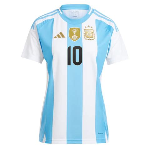 Maillot Argentine Domicile 2024 2025 Messi Femme Foot Soccer Pro