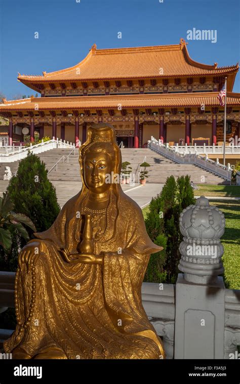 Avalokiteshvara Guanyin Buddha Statue Hsi Lai Temple Hacienda