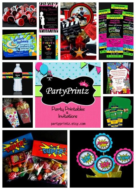 Unique Party Printables & Invitations! INSTANT DOWNLOADS on select ...