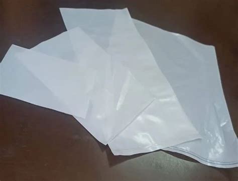 Plain Milky White LDPE Plastic Bag For Packaging Holding Capacity 2