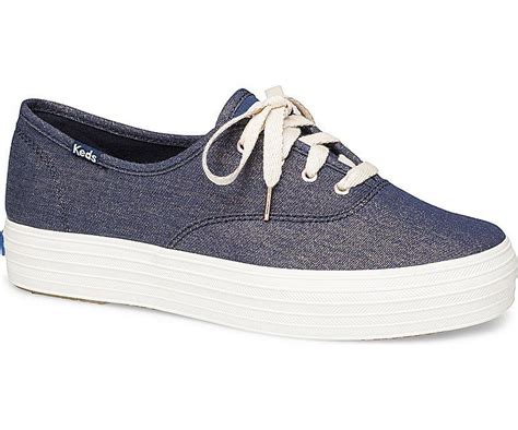 Keds Denim Womens Champion Originals In Navy Blue Lyst