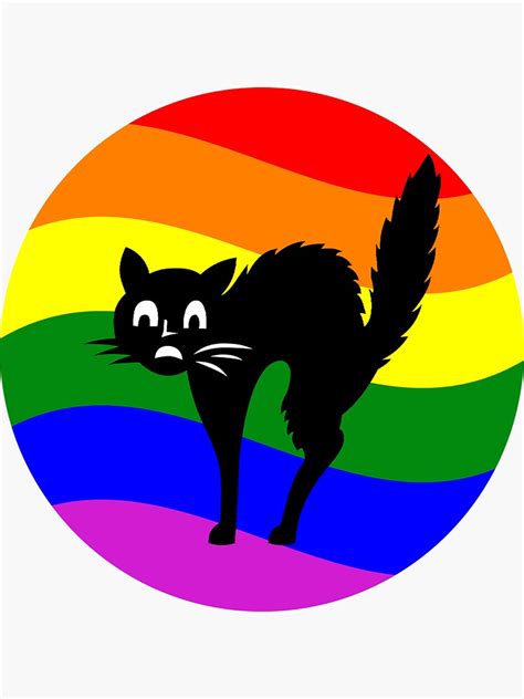 Lgbtq Pride Cats Sticker For Sale By Pride Arts Redbubble