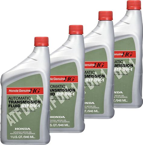 4 QUARTS Genuine Honda 08200-9008 Automatic Transmission Fluid ATF DW-1 ...
