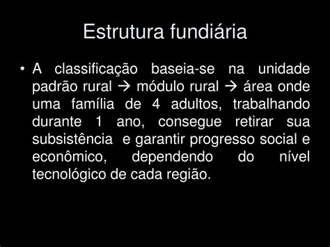 PPT Estrutura fundiária PowerPoint Presentation free download ID