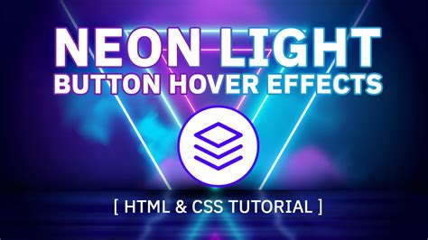 Neon Light Button Animation Effects On Hover Youtube