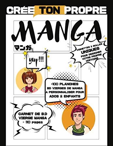 Cr E Ton Manga Livre De Planches De Manga Personnaliser Pour