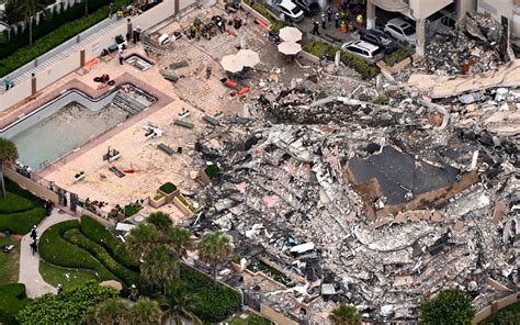 Captan El Momento Exacto Del Derrumbe Del Edificio Champlain Towers