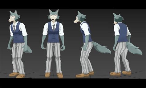 D Model Legosi Beastars Anime Vr Ar Low Poly Rigged Cgtrader