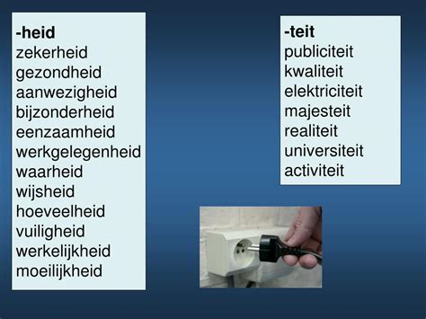 Ppt Spelling Les Woorden Op Heid En Teit Powerpoint Presentation