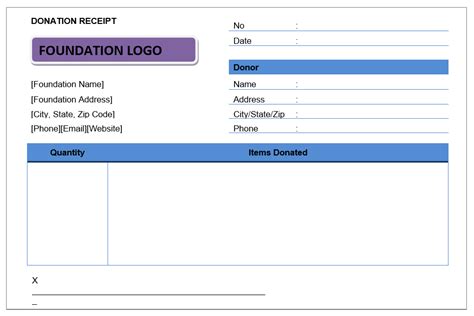 Free Donation Receipt Templates In Ms Word Templates