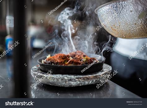 Indian Kebab Platter Hot Sizzling Plate Stock Photo 1895637199 ...