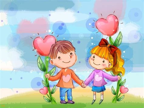 55 Wallpaper Kartun Cinta Romantis Terbaru Bangiz