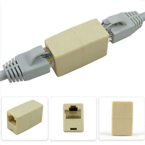 5pcs Cat5 Rj45 Coupler Jointer Network Cable Extender Adapter Connector For Ethernet Cable