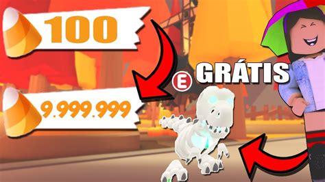 GANHE MUITO DOCE E PET SKELE REX GRATIS DE HALLOWEEN NO ADOPT ME