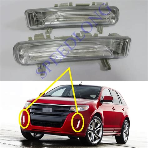 2 Pcs Pair White Replacement Daytime Running Lights DRL Fog Driving