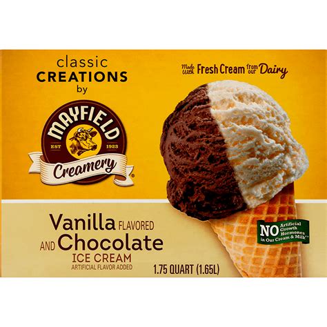 Vanilla Chocolate Ice Cream 1 75 Quart Mayfield Dairy Farms