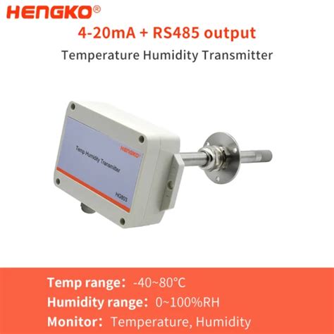 Hg W P Ss Flange Probe Ma Rs Temperature And Humidity