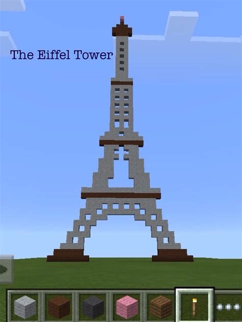 Eiffel Tower Minecraft Blueprints