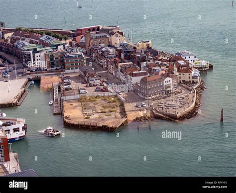 Aerial View Of Spice Island Old Portsmouth Portsmouth Hampshire