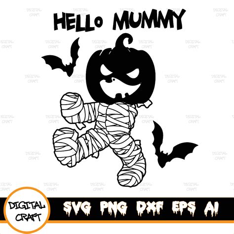 Mummy Svg Halloween Svg Cute Mummy Svg Halloween Vector Inspire