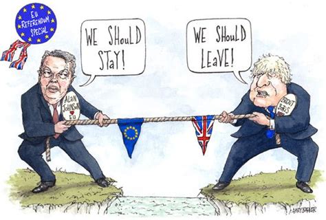 Alan and Boris Johnson EU - UK Political Cartoonist Cartoons