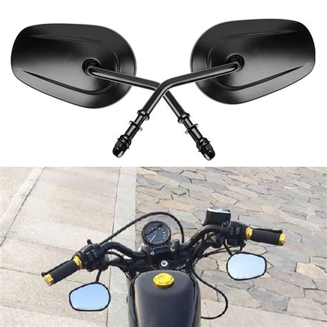 Harley Black Motorcycle Mirrors Classics For Harley Cruiser Chopper Touring Custom Us Please