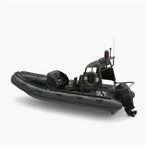 3D model Military Zodiac Boat VR / AR / low-poly | CGTrader