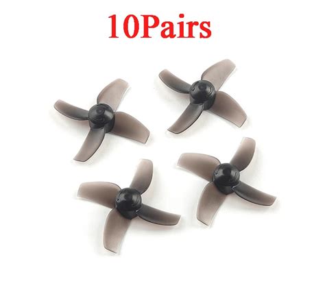 10Pairs CW CCW Propellers 40mm 4 Blade Prop Paddles Blades For